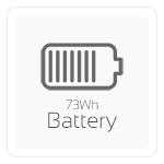 73Wh batterij – tot 10 uur accuduur*