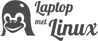 Laptop met Linux logo